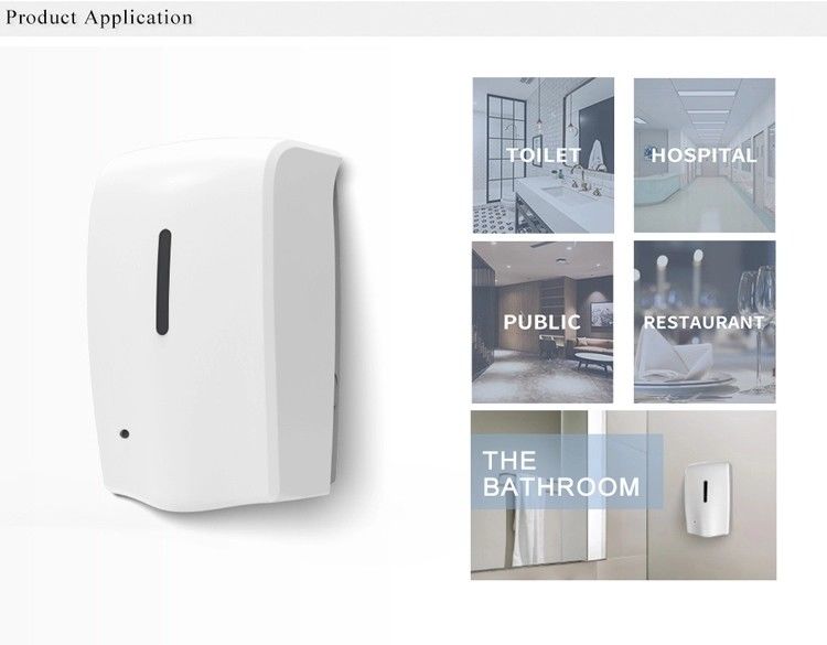 0.5L Touchless Soap Dispenser Wall Mount , 3.0V Medical Hand Sanitizer Dispenser