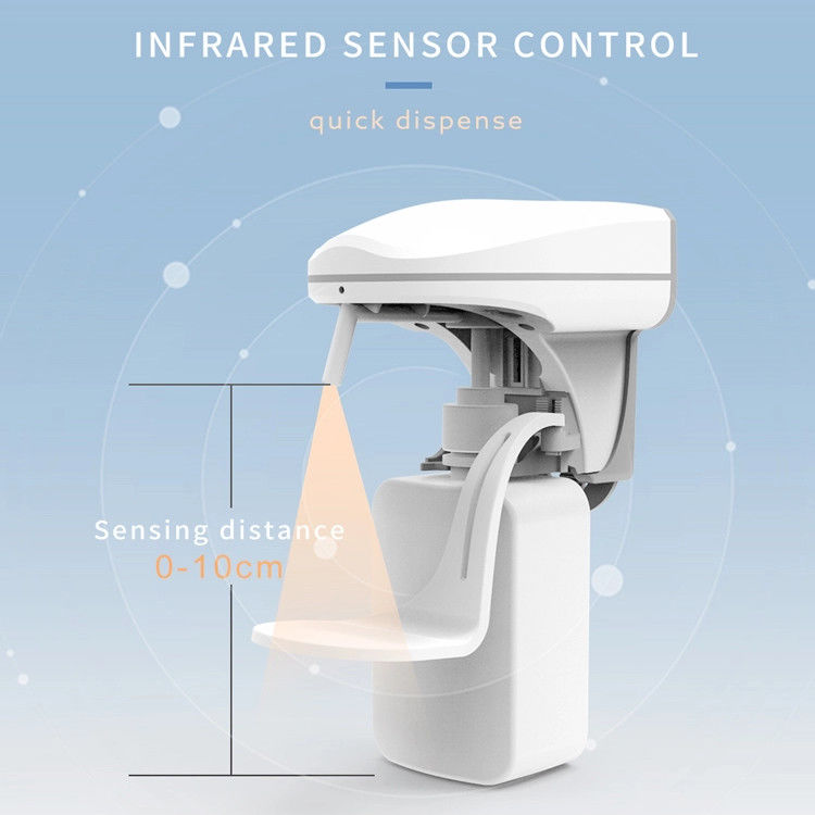 Infrared Ray Rechargeable Hand Sanitizer , 500ml Automatic Touch Free Soap Dispenser
