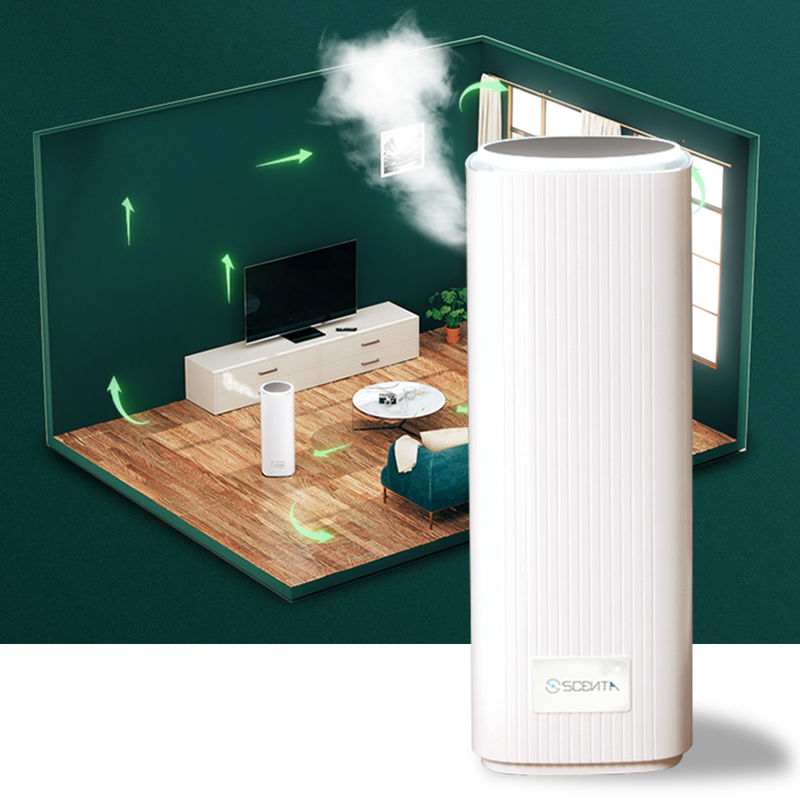 White Nebulizer Diffuser 480m³ Coverage Waterless Perfume Diffuser Smart